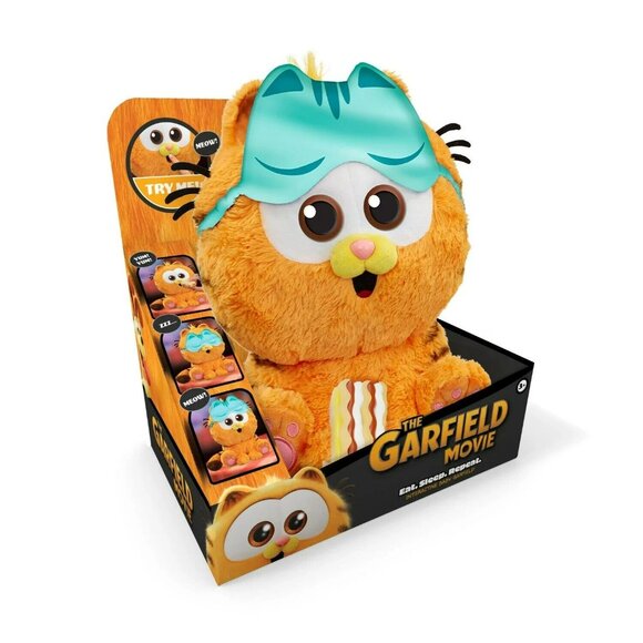 Garfield The Movie Eat Sleep Repeat Interactive Baby Garfield 10" Plush - Picture 2 of 9
